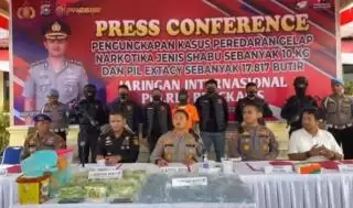 Polres Bengkalis Putus Skenario Peredaran Sabu 10 Kg Jaringan Internasional
