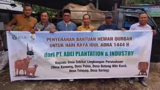 KLK Grup Salurkan 11 Hewan Kurban di Sekitar Operasional Perusahaan