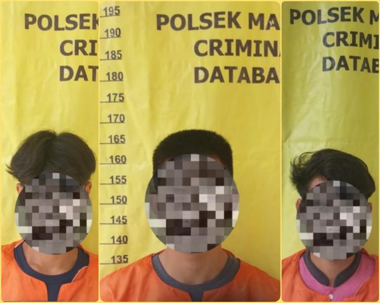 Para Pelaku Cabul Anak Bawah Umur di PKS Mangkrak Diborgol Polsek Mandau