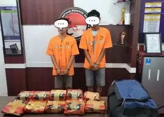 Timsusgab Gagalkan Peredaran Sabu dari Malaysia dan Ringkus Dua Kurir Jaringan Internasional