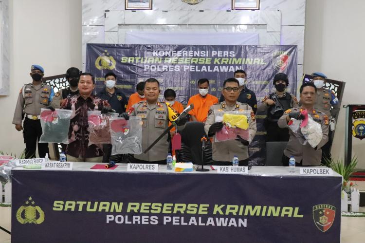Polres Pelalawan Ringkus Tiga Pelaku Kasus Pencabulan Anak Bawah Umur