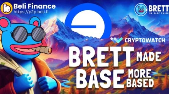 Beli Token BRETT di Blockchain Base Kini Tersedia di P2P Beli Finance X CryptoWatch