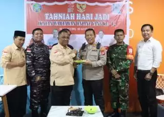 Sukses, Pengurus PD IWO Bersama Kapolres Kepulauan Meranti Peringati HUT IWO ke 12