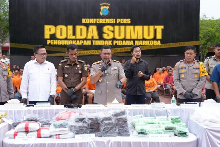 4 Bulan, Polda Sumut Tembak 28 Tersangka Narkoba, Ratusan Kg Sabu dan Puluhan Ribu Ekstasi Disita