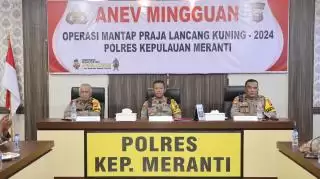 Pilkada 2024, Polres Kepulauan Meranti Bahas Pengawalan Logistik di Rapat Anev Mingguan