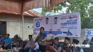 Setiap Titik Kampanye Alfedri Terpasang Spanduk Calon Lain di Tualang, Relawan SAH: Tak Perlu Panik, Nomor 3 Menang!