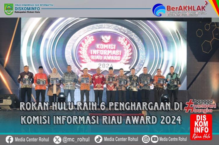 KI Riau Award 2024, H Sukiman Sabet 6 Penghargaan dari Komisi Informasi Riau