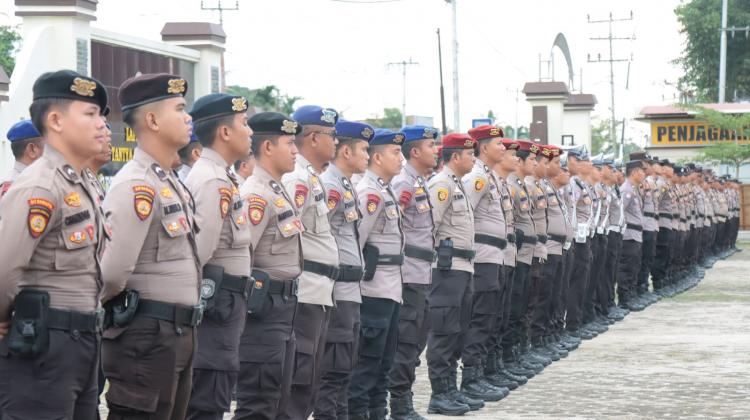 Kawal Rapat Pleno Terbuka KPU Kepulauan Meranti, Kata Kapolres Total 200 Personel Dikerahkan