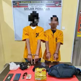 Borgol 2 Pria, Resnarkoba Kepulauan Meranti Putus Skenario Peredaran 1,03 Kg Sabu dan 50 Butir Ekstasi