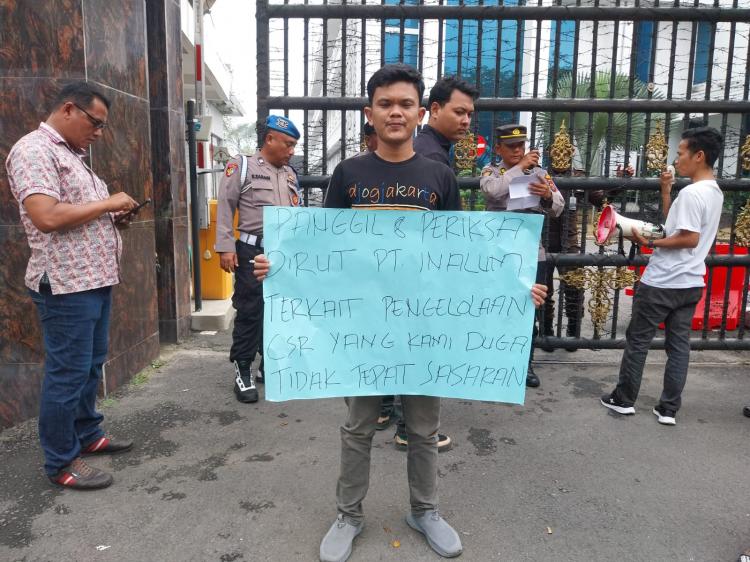 Dugaan KKN Penyaluran CSR, Mahasiswa Desak Kejatisu, DPR RI dan KPK Periksa Dirut PT Inalum