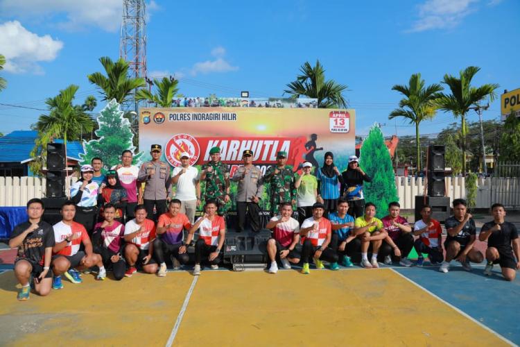 Hadir dan Ramaikan! Polres Inhil Gelar Karhutla Fun Run 2025