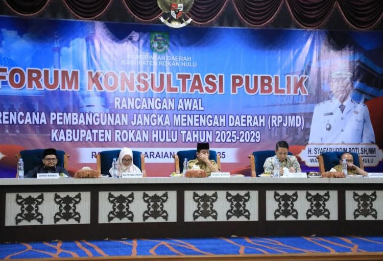 Buka Forum Komunikasi Publik RPJMD 2025-2029, Ini Asa Wabup Rohul