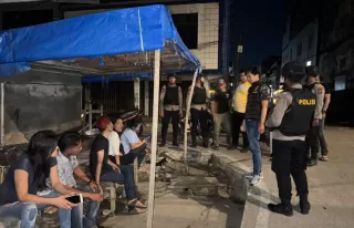 Gelar Patroli Malam, Tim Raga Polres Inhil Antisipasi Premanisme dan Geng Motor
