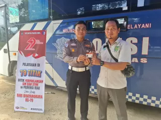 Sambut HUT Bhayangkara ke 79, Polres Inhil Hadirkan Layanan SIM Keliling