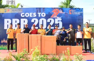Sempena Hari Bhayangkara ke 79, Polres Inhil Gelar "Goes to RBR Run 2025" Fun Run 7,9 Km