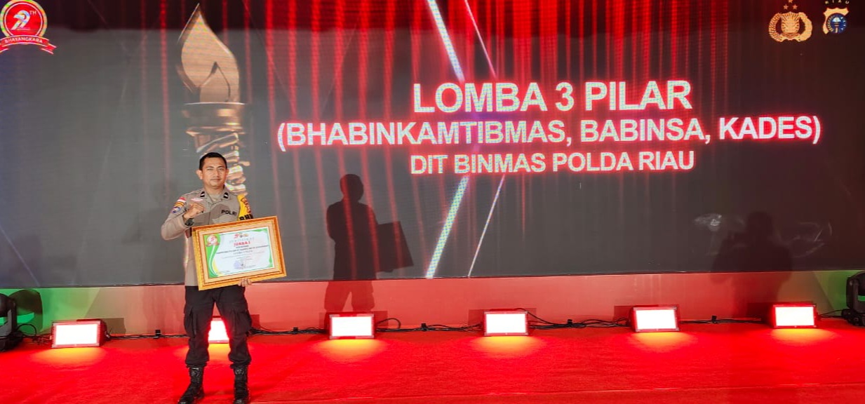 Mantap! Desa Bokor Raih Juara 1 Lomba Tiga Pilar Tingkat Polda Riau