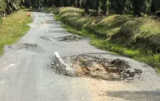 Baru Setahun, Proyek Jalan Rp6,8 Miliar di Pelosok Langkat Sudah Rusak Parah