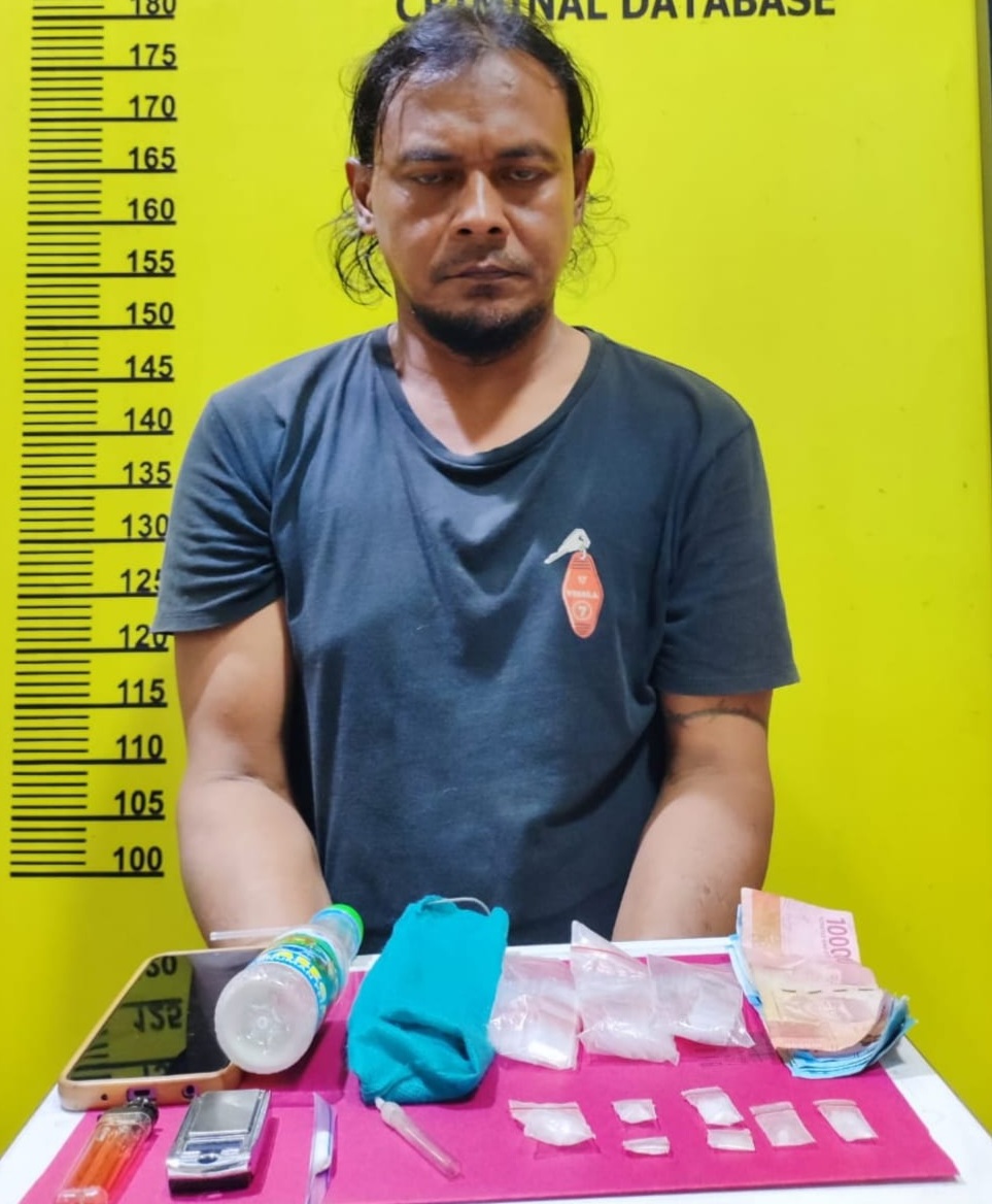 Kena Ciduk Polisi! Warga Inhu Kantongi Sabu Siang Bolong 3,72 Gram