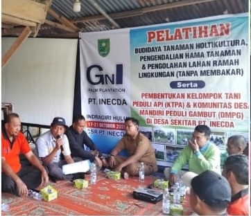 PT Inecda Gembleng Poktan di Empat Desa Budidaya Holtikultura dan Pengendalian Hama