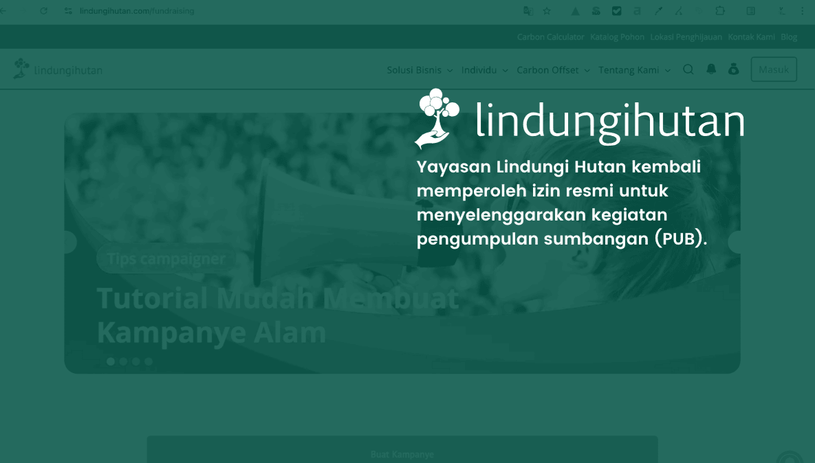 Kemensos Terbitkan Izin Resmi PUB Program LindungiHutan Periode September–Desember 2025