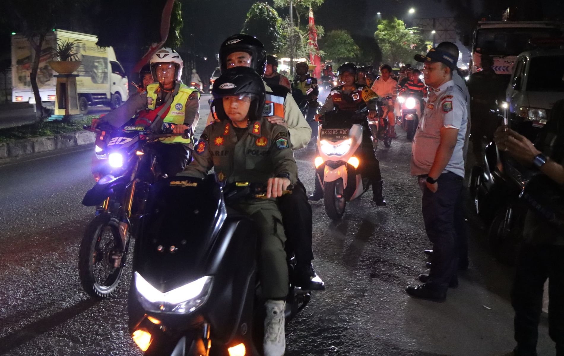 Pj Sekdako Binjai Ikuti Patroli Skala Besar Sambut Tahun Baru 2026