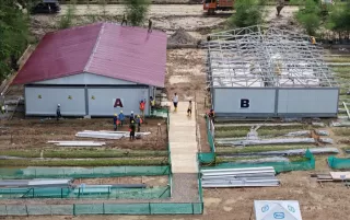 Dibangun Cepat Sistem Modular, Huntara Aceh Tamiang Siap Tampung 80 KK
