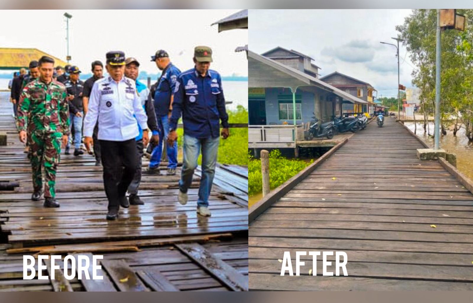 Rehabilitasi Kelar, Pemkab Kepulauan Meranti Fungsikan Pelabuhan dan Jembatan Desa Bandul