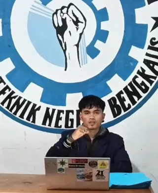 Solid! Presiden Mahasiswa Poltek Negeri Bengkalis Dukung Polri Tetap di Bawah Presiden RI