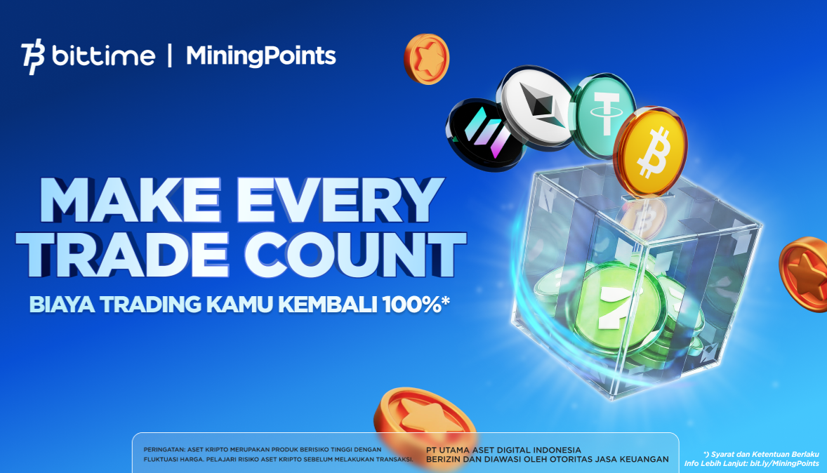 Luncurkan Program Mining Points bagi Seluruh Investor, Bittime: Total Prize Pool hingga 100.000 USDT