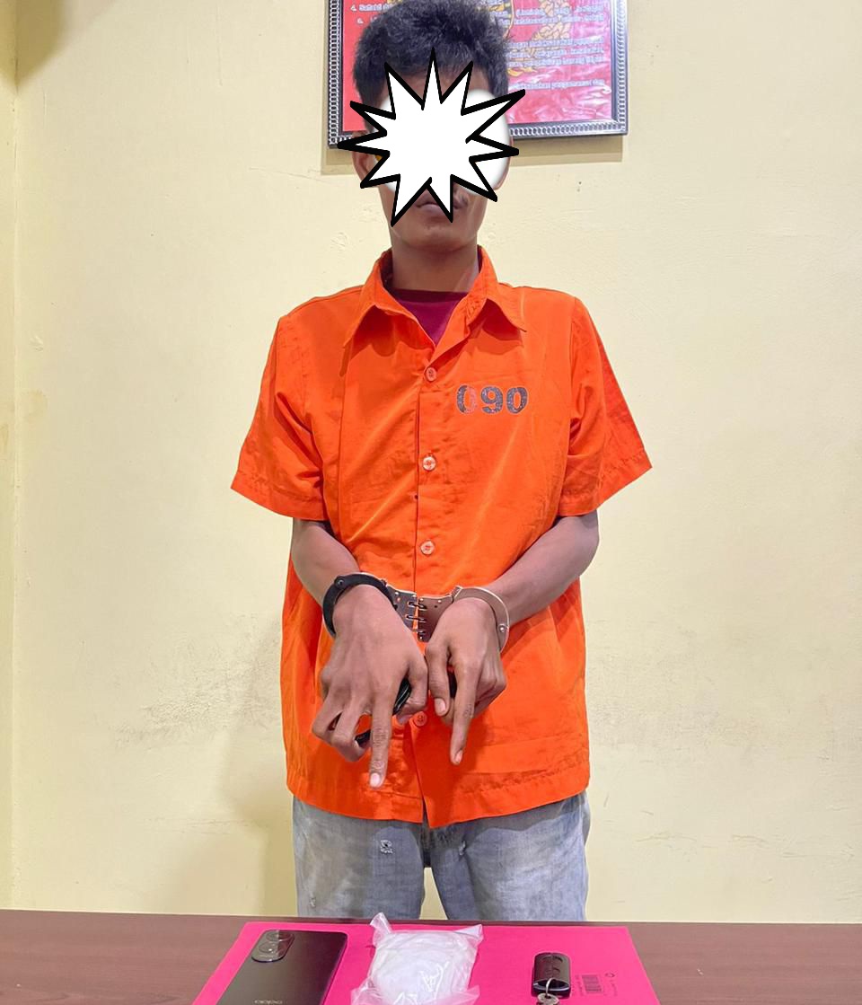 Pengedar Sabu Diborgol di Jangkang Satnarkoba Polres Bengkalis Sita Sabu 93,48 gram