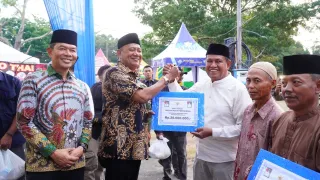 Bupati Langkat Syah Afandin Pimpin Safari Ramadan Di Sei Lepan