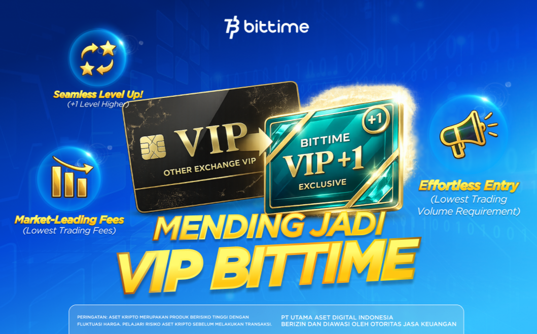 Bittime Luncurkan Eksklusif VIP Experience, #CryptoVIPJourney di Tengah Tren Positif Aset Kripto