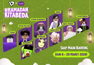 Lewat Aktivasi #RamadanKitaBeda, AXIS dan EVOS Hadirkan Pengalaman Ramadhan Interaktif di Roblox