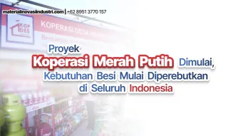 Proyek Koperasi Merah Putih Dimulai, Kebutuhan Besi Mulai Diperebutkan di Seluruh Nusantara