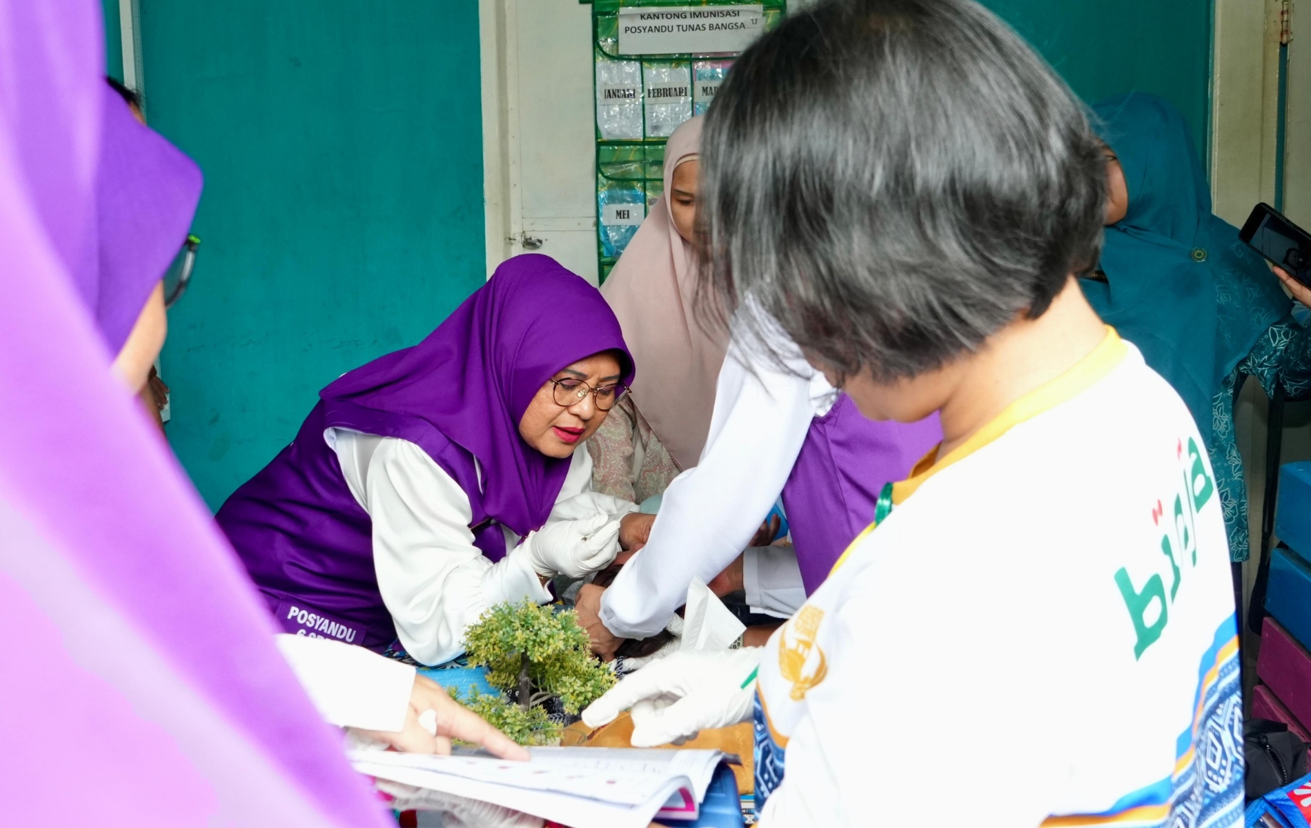 Kunjungi Posyandu Tunas Bangsa II, Ketua Pembina Posyandu Binjai Tekankan Pencegahan Stunting