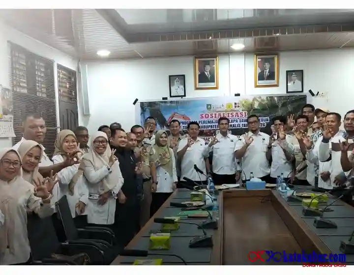 Target 300 Hektar 2026: Disbun Bengkalis Gandeng BPN dan Samade Sosialisasi PSR