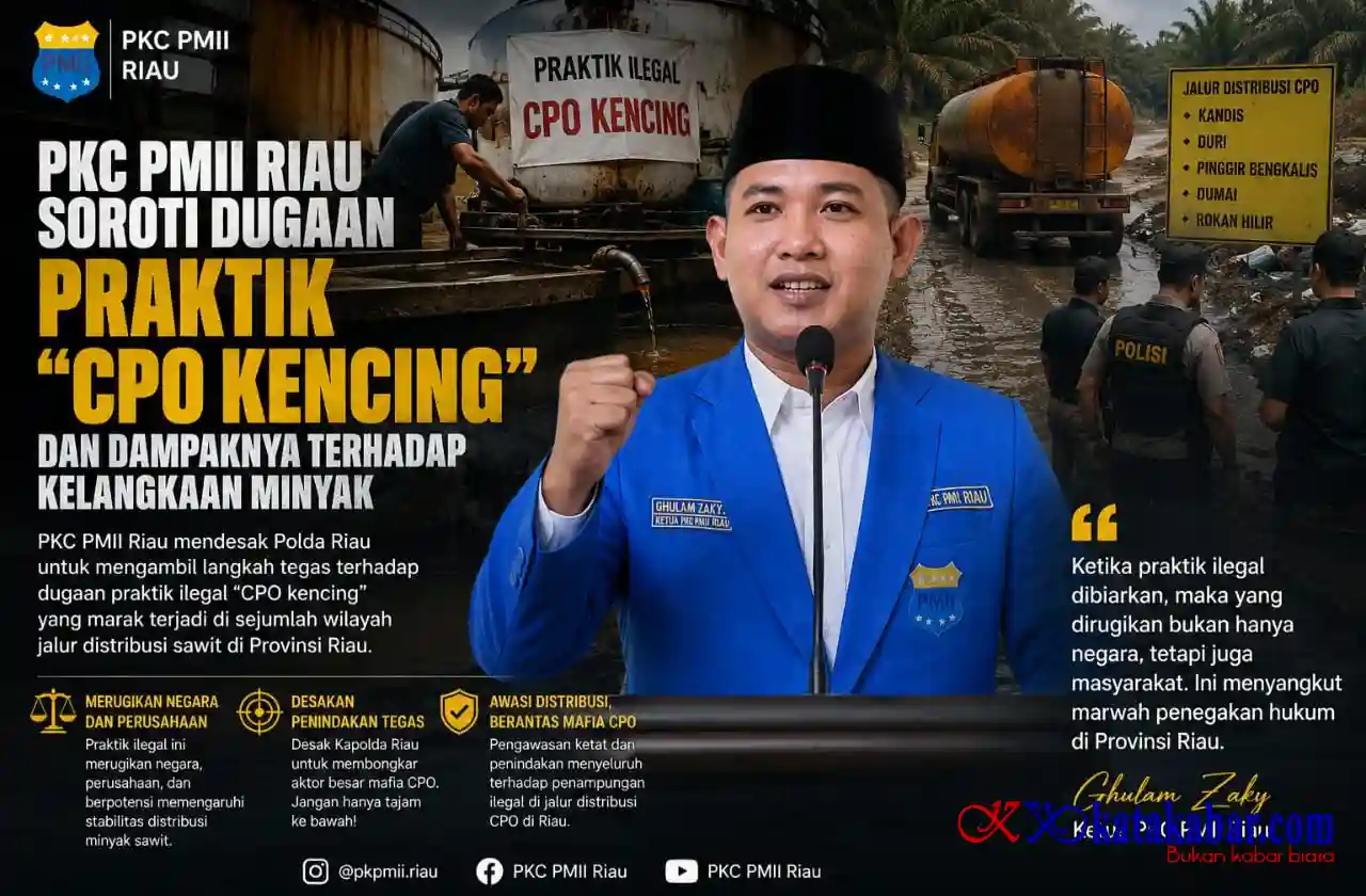 PKC PMII Riau Soroti Dugaan Praktik Truk Tangki 'CPO Kencing' dan Dampak Kelangkaan Minyak