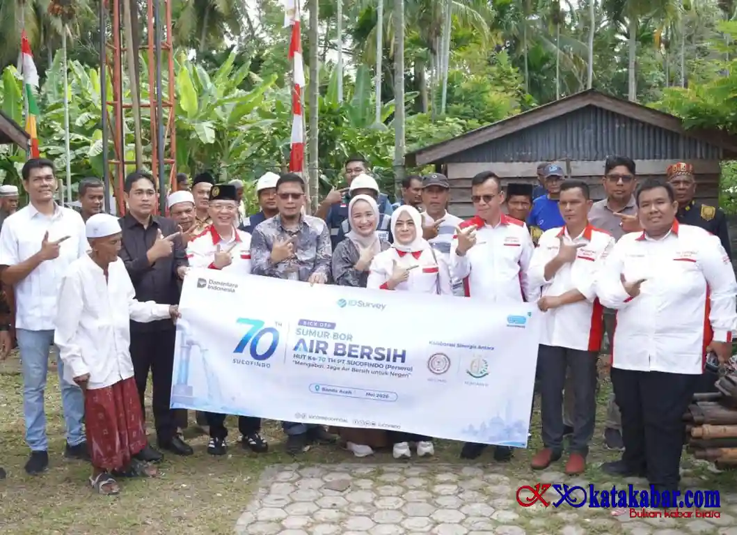 Kolaborasi Abpednas dan Sucofindo Kick Off Pembangunan 70 Sumur Air Bersih Aceh hingga Merauke