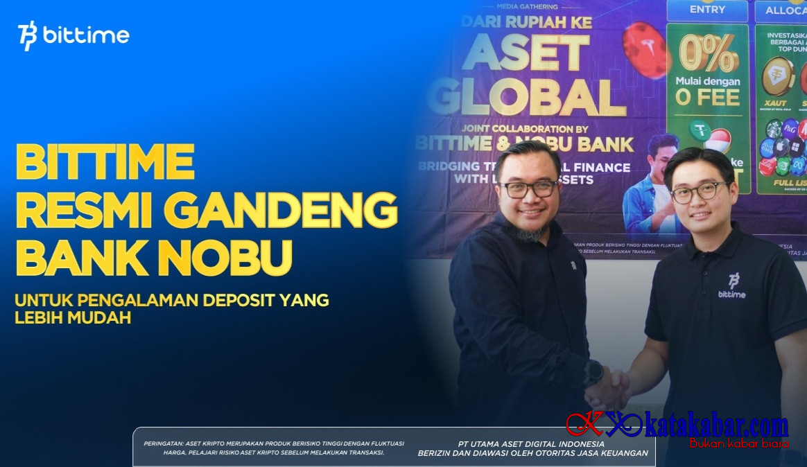 Bittime dan Nobu Bank Jembatani Keuangan Tradisional Menuju Tokenisasi Aset Global