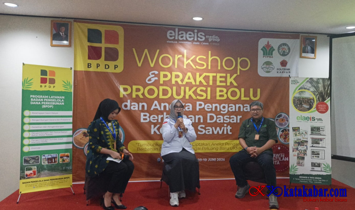 Workshop EMG Didukung BPDP: Populerkan Transformasi Sawit Jadi Bolu di Kota Jambi