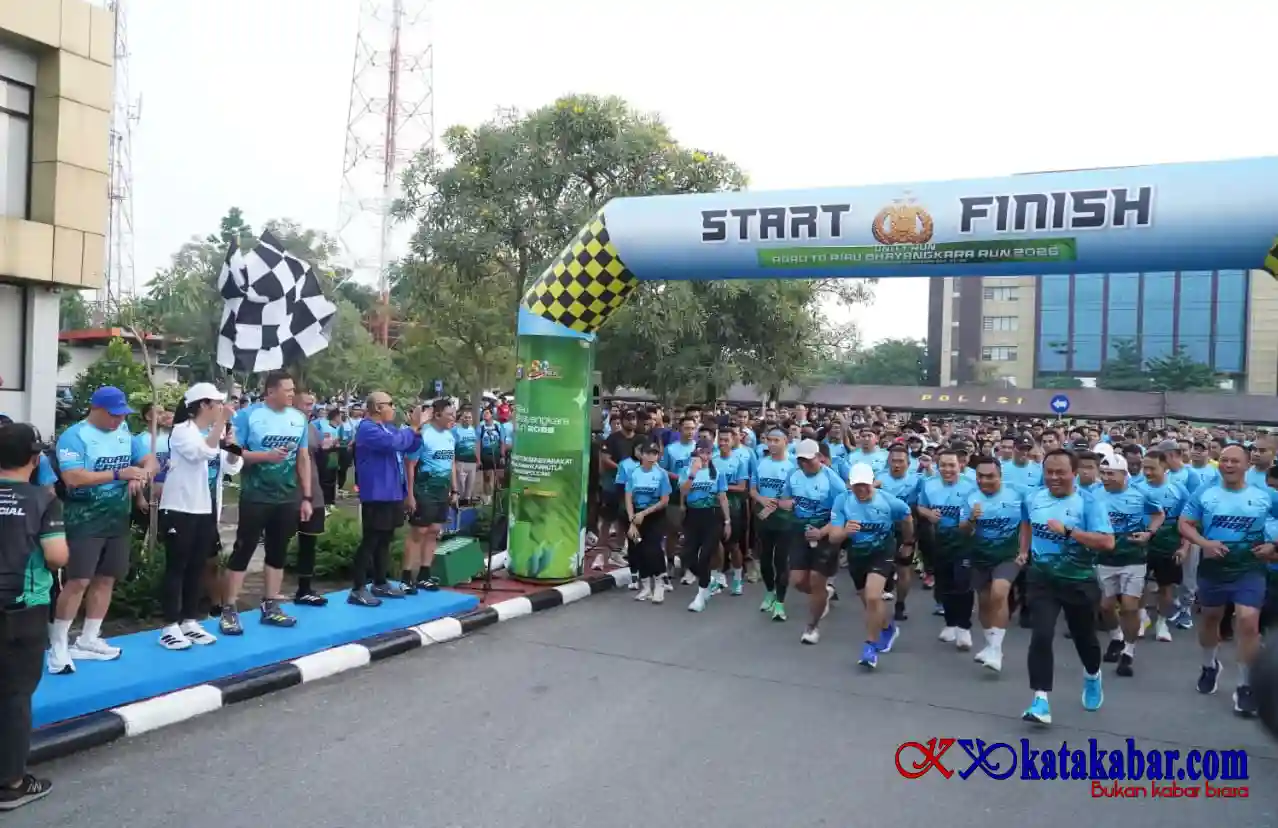 Kapolda Riau Seru Masyarakat Lawan Karhutla Lewat Riau Bhayangkara Run 2026