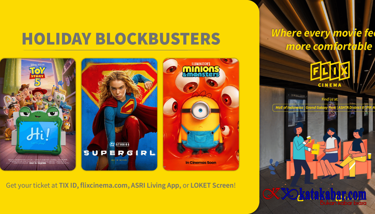 Mantap! FLIX Cinema Sajikan Ragam Film Seru Isi Liburan Sekolah