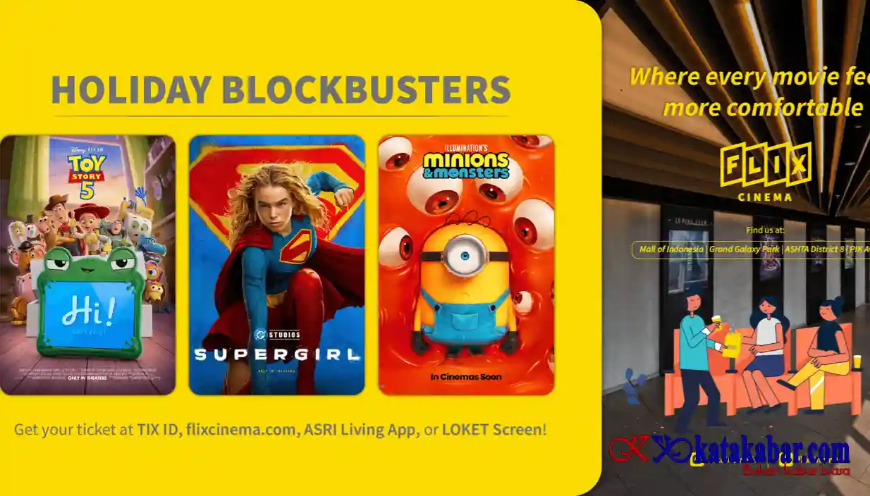 Mantap! FLIX Cinema Sajikan Ragam Film Seru Isi Liburan Sekolah