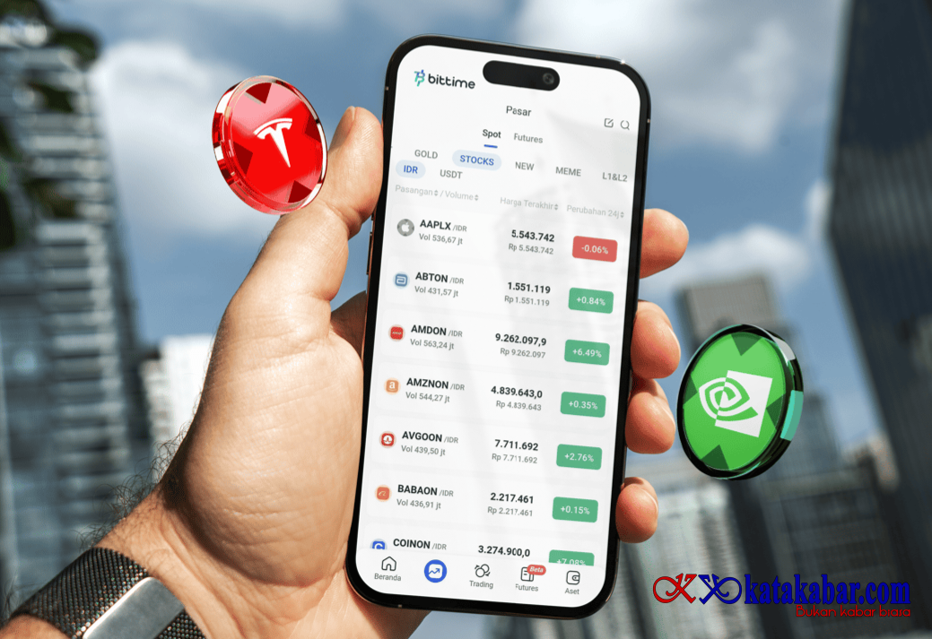 Bittime: Investor Pantau Hasil Negosiasi AS dan Iran, Aset Tokenized Saham AS Dapat Dicermati