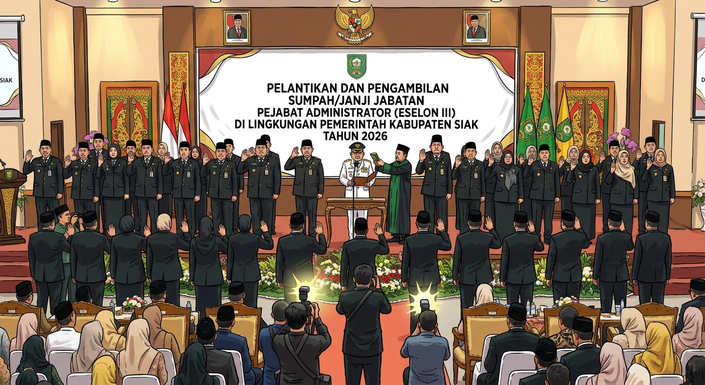 Bupati Afni Rotasi 83 Pejabat Siak, Ini Daftar Nama dan Jabatannya