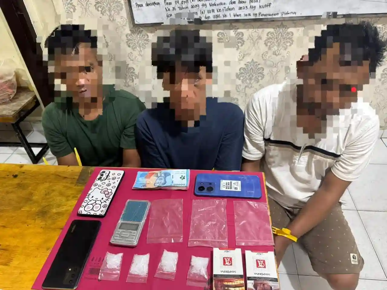 Polres Siak Ungkap Jaringan Narkotika Lintas Kabupaten, Bandar dan Dua 'Kacungnya' Ditangkap di Pekanbaru