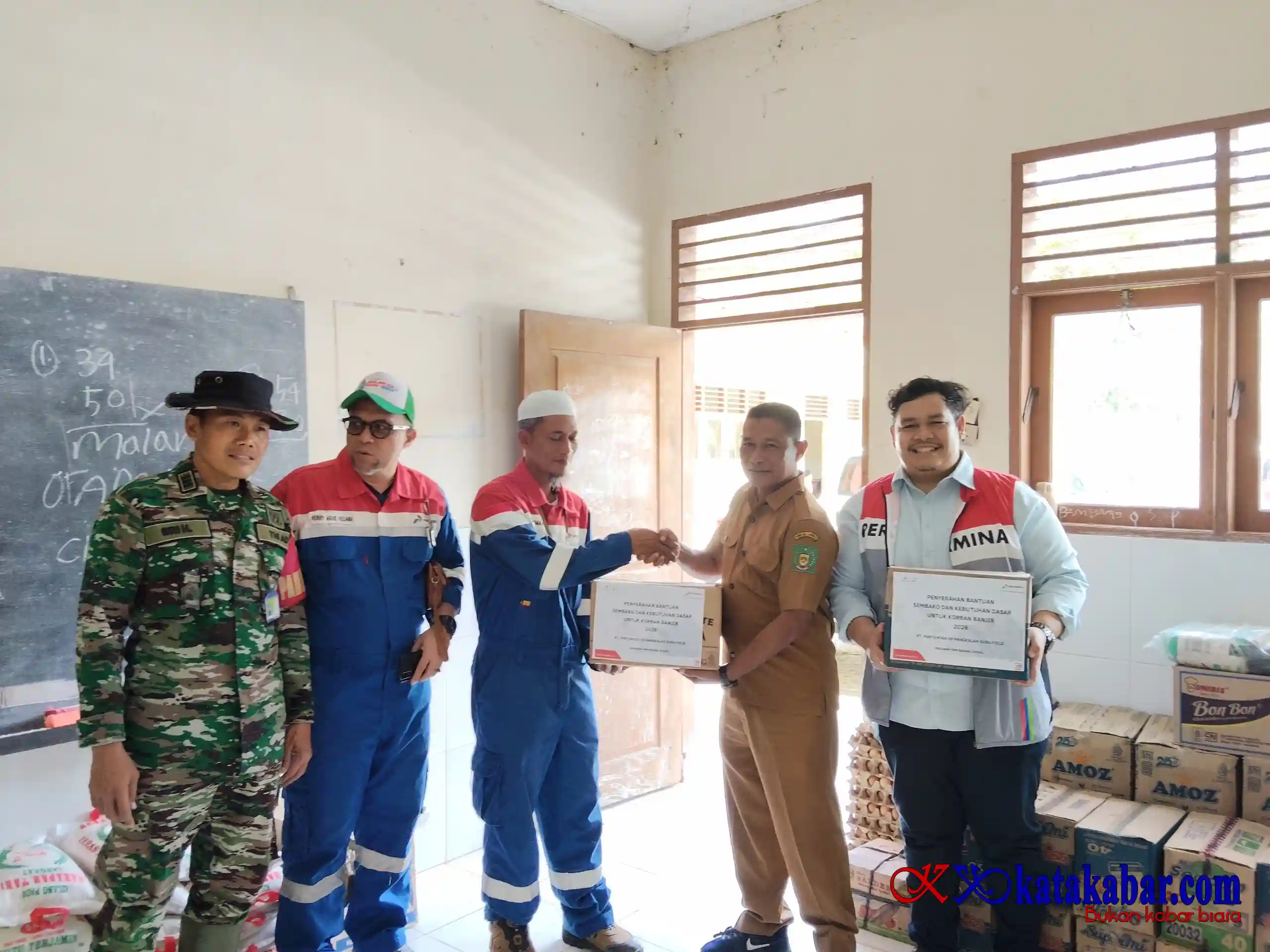 Saat Banjir Melanda, Pertamina EP Pangkalan Susu Bergerak Bantu Warga di Langkat