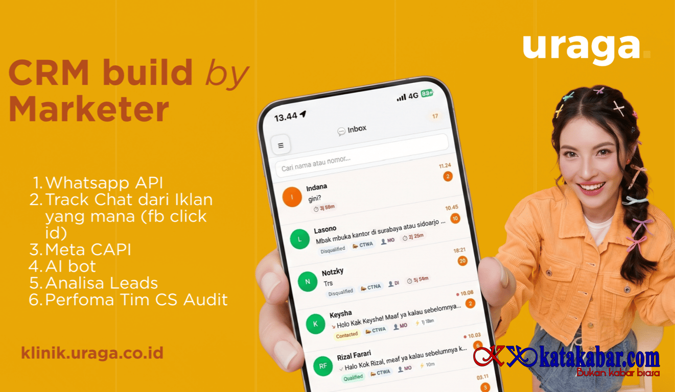 CRM WhatsApp untuk Klinik: Uraga Rilis Sistem Terintegrasi