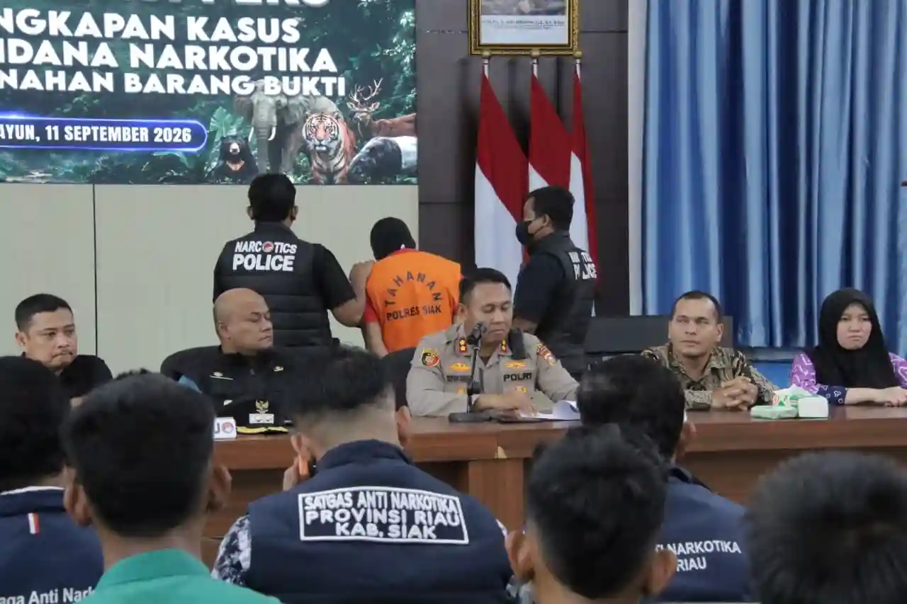 Modus Transaksi Narkoba di Tualang Siak Terungkap, Taruh 1 Kg Sabu di Pinggir Jalan
