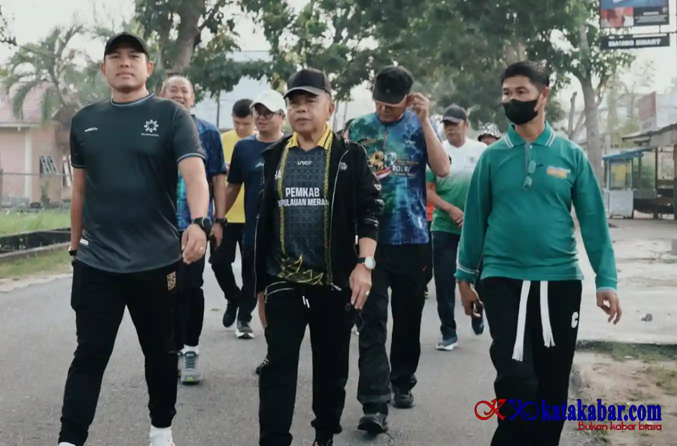 Titik Karhutla Zero, Kapolres Kepulauan Meranti dan Bupati Jalan Pagi Bersama